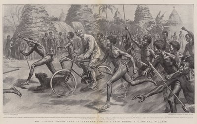 De avonturen van Mr Lloyd in het donkerste Afrika, een rondje door een kannibalen dorp door Frank Dadd